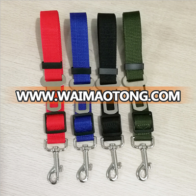 pet safety car belt strap Adjustable Dog Car Seat Belt Vehicle Safety Seatbelt Pet Fixed Belts Strap